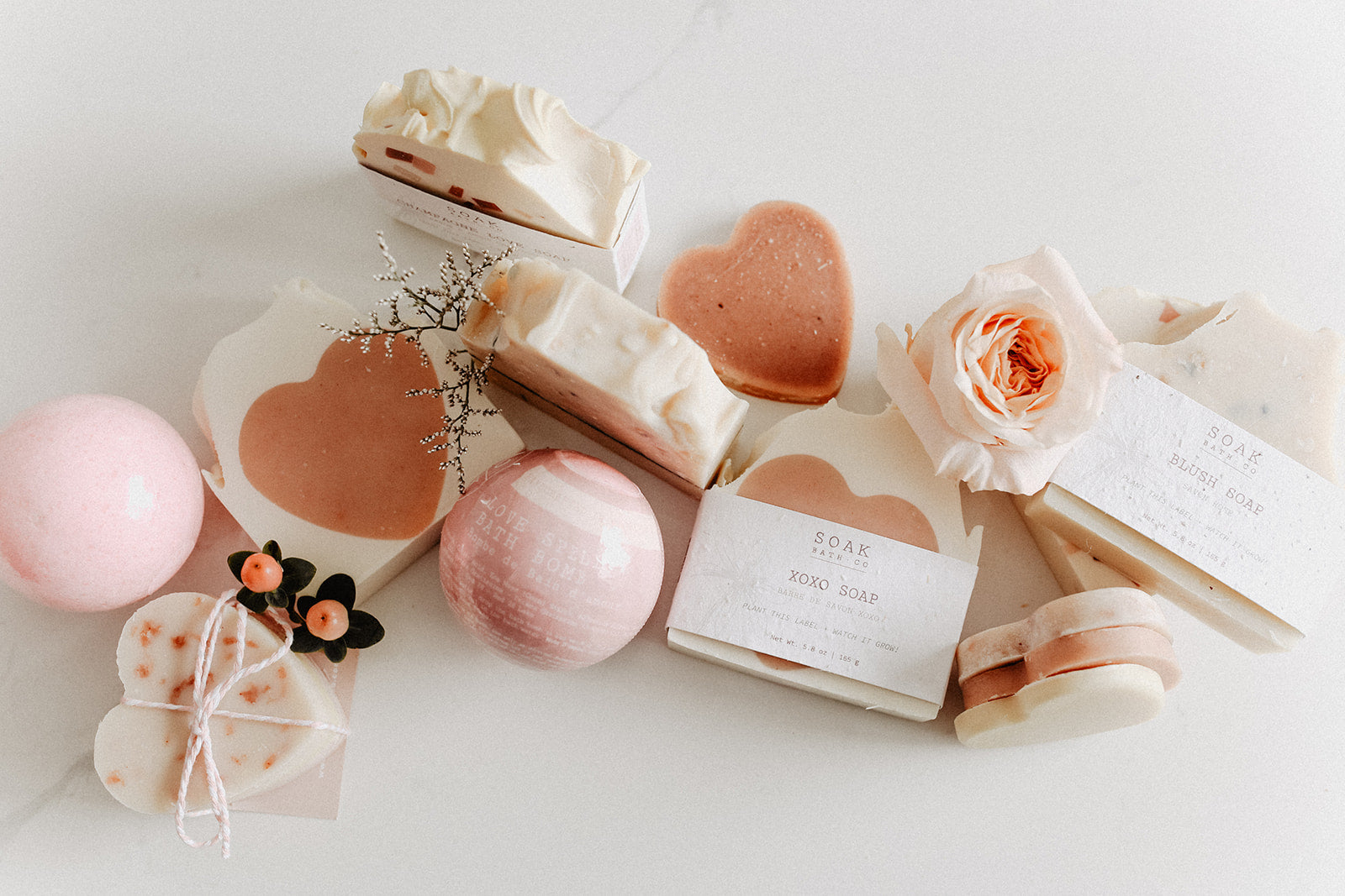 Valentine's Collection with Love Spell Bath Bomb by SOAK Bath Co