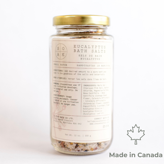 Eucalyptus Bath Salts - Canadian Handmade