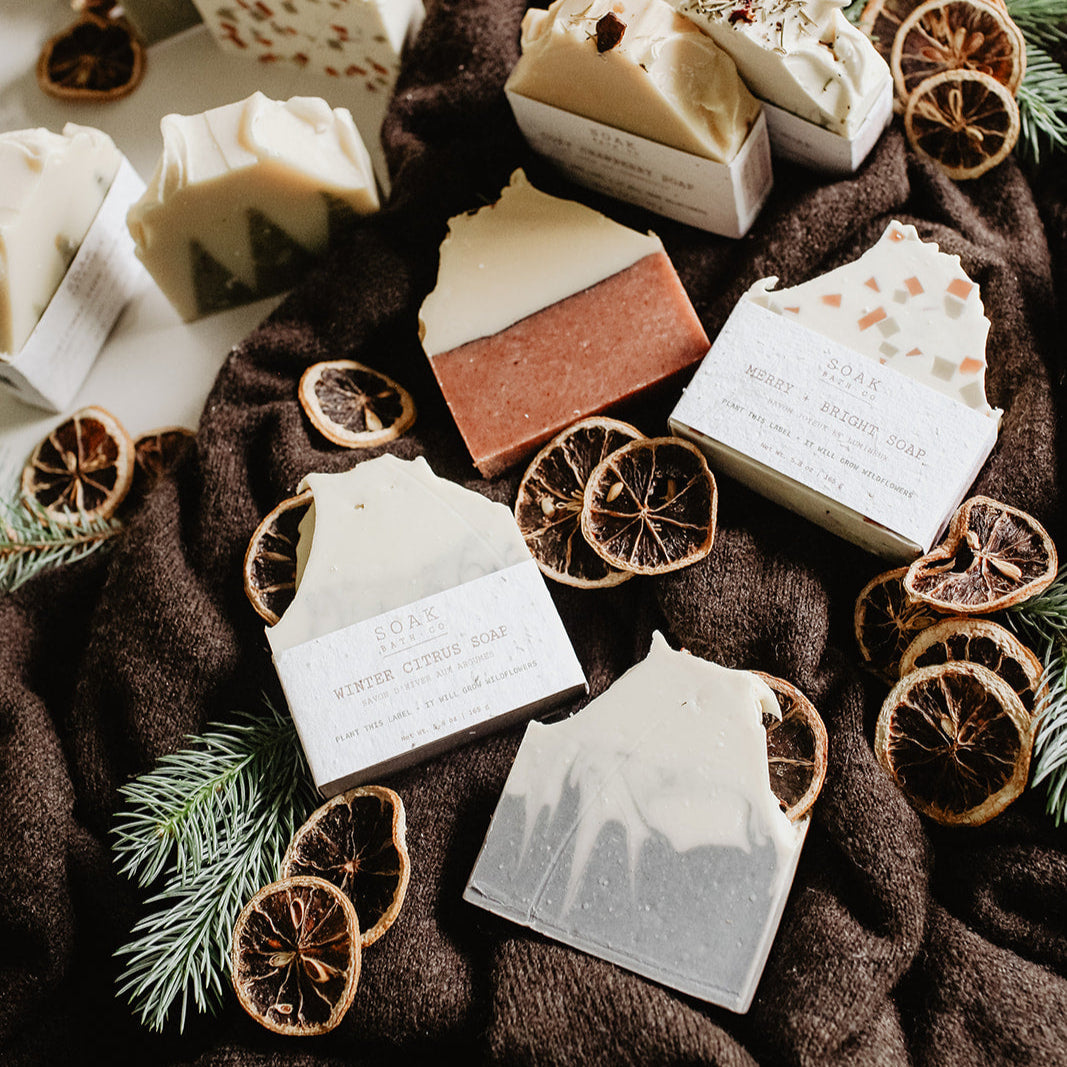 Winter Citrus Soap Bar, Holiday Collection, Christmas Collection by SOAK Bath Co Wholesale