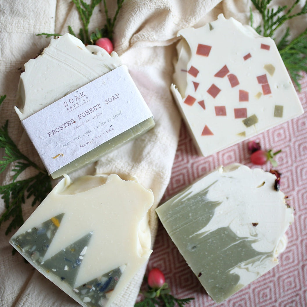 Holiday Collection of Soap Bars by SOAK Bath Co