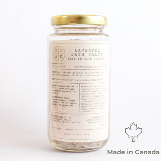 Lavender Bath Salts - Canadian Handmade