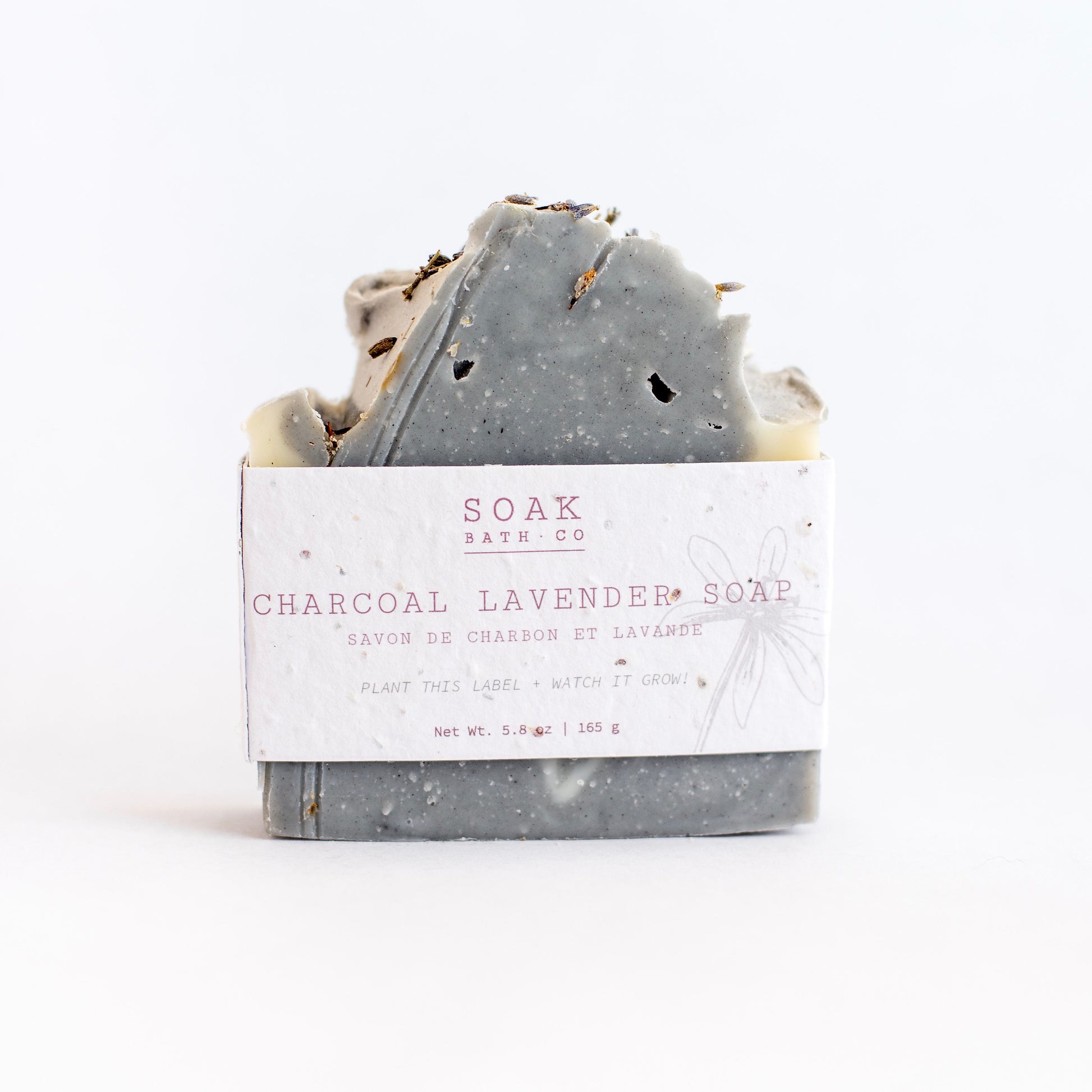 charcoal lavender soap bar