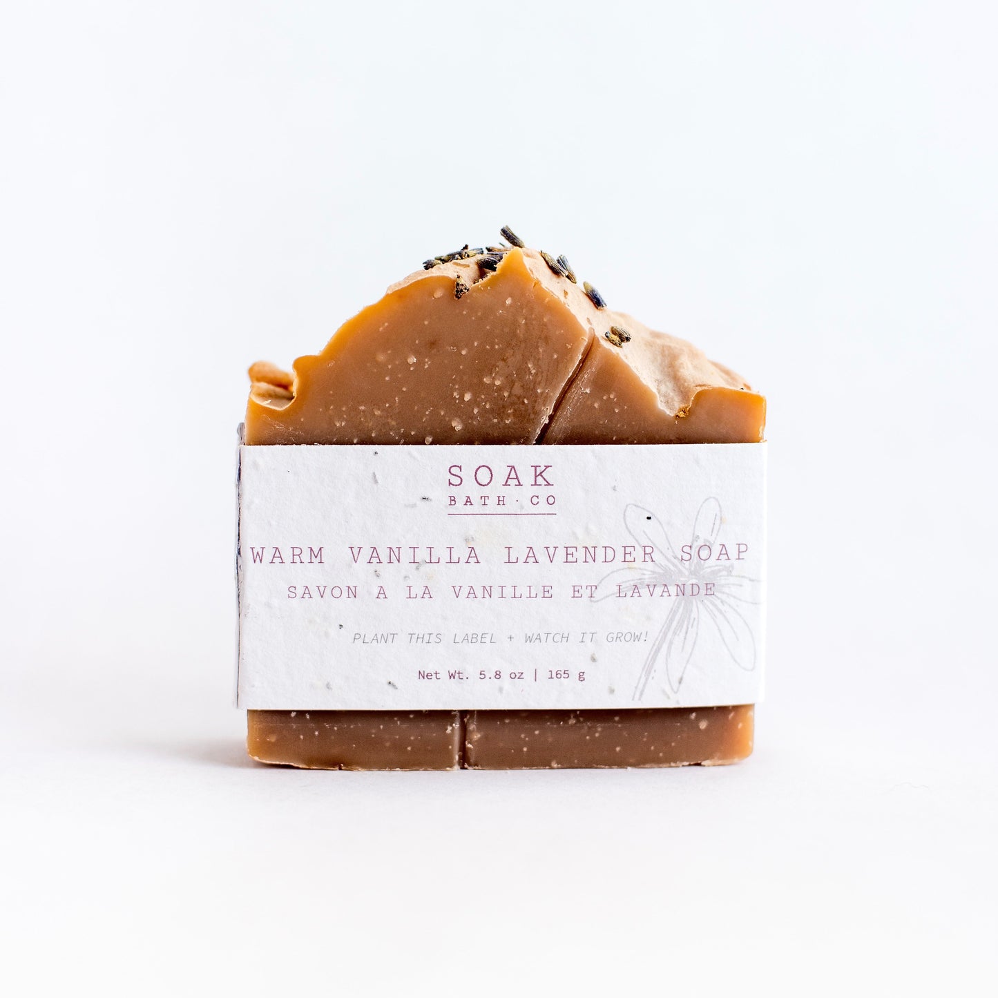 Warm Vanilla Lavender Soap Bar - Canadian Handmade
