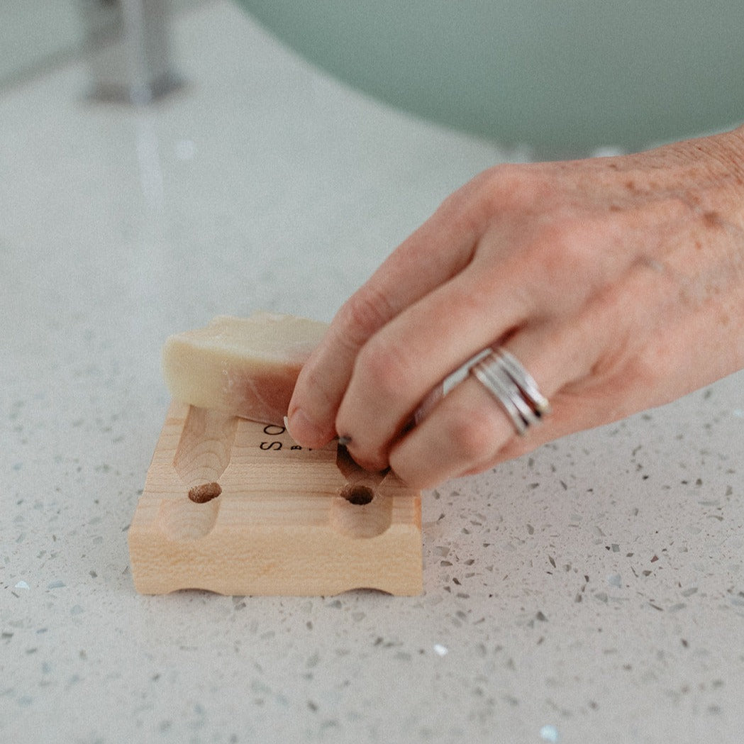 Wooden Soap Saver Tray - Made in Canada