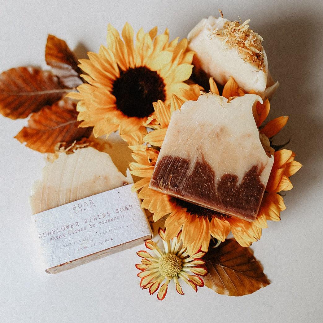 Sunflower Soap Bar by SOAK Bath Co Wholesale