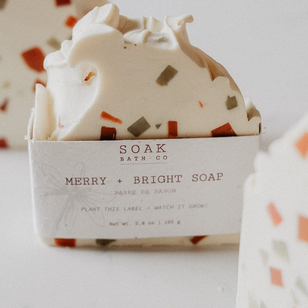 Merry and Bright Soap Bar by SOAK Bath Co Wholesale