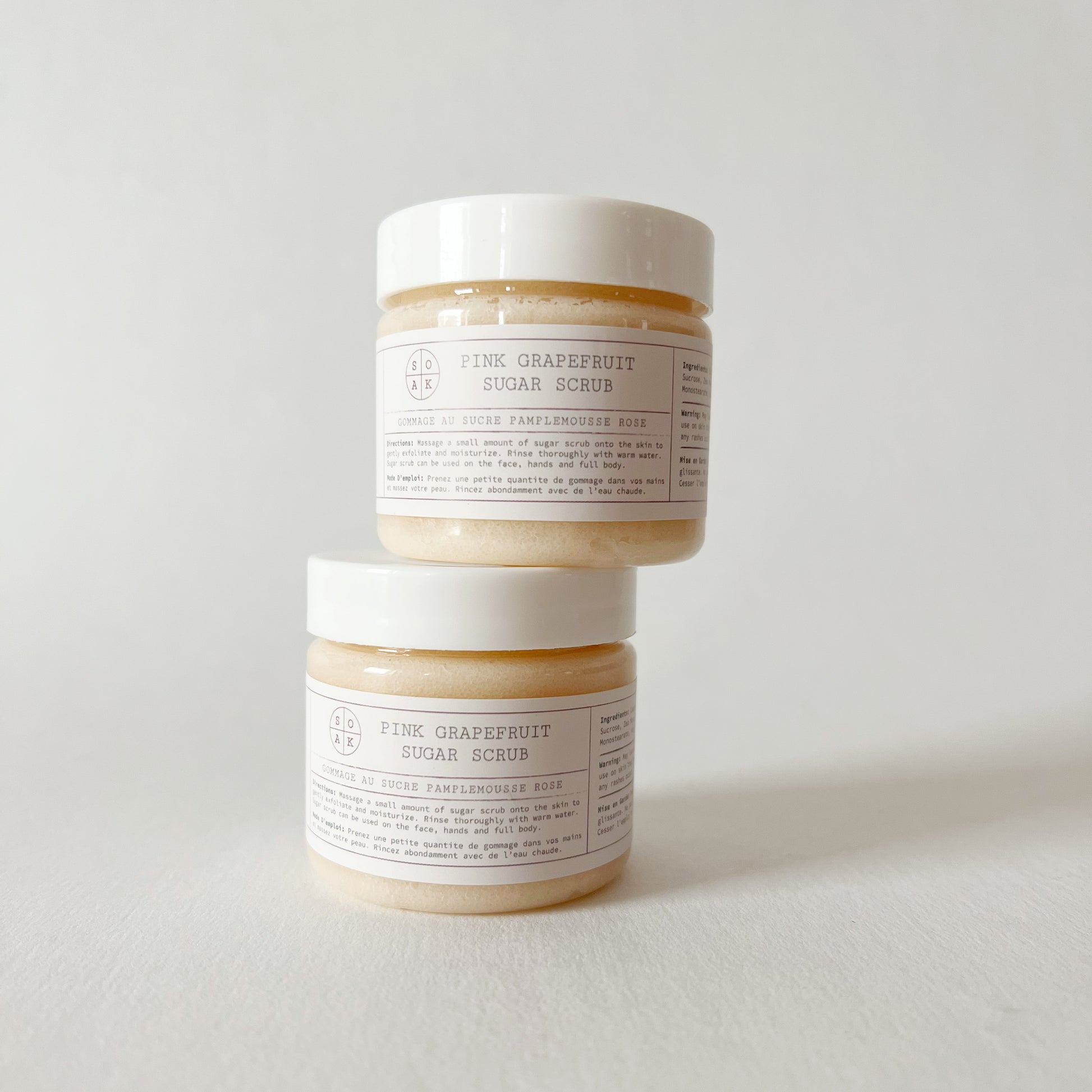 Mini Pink Grapefruit Sugar Scrub by SOAK Bath Co Wholesale