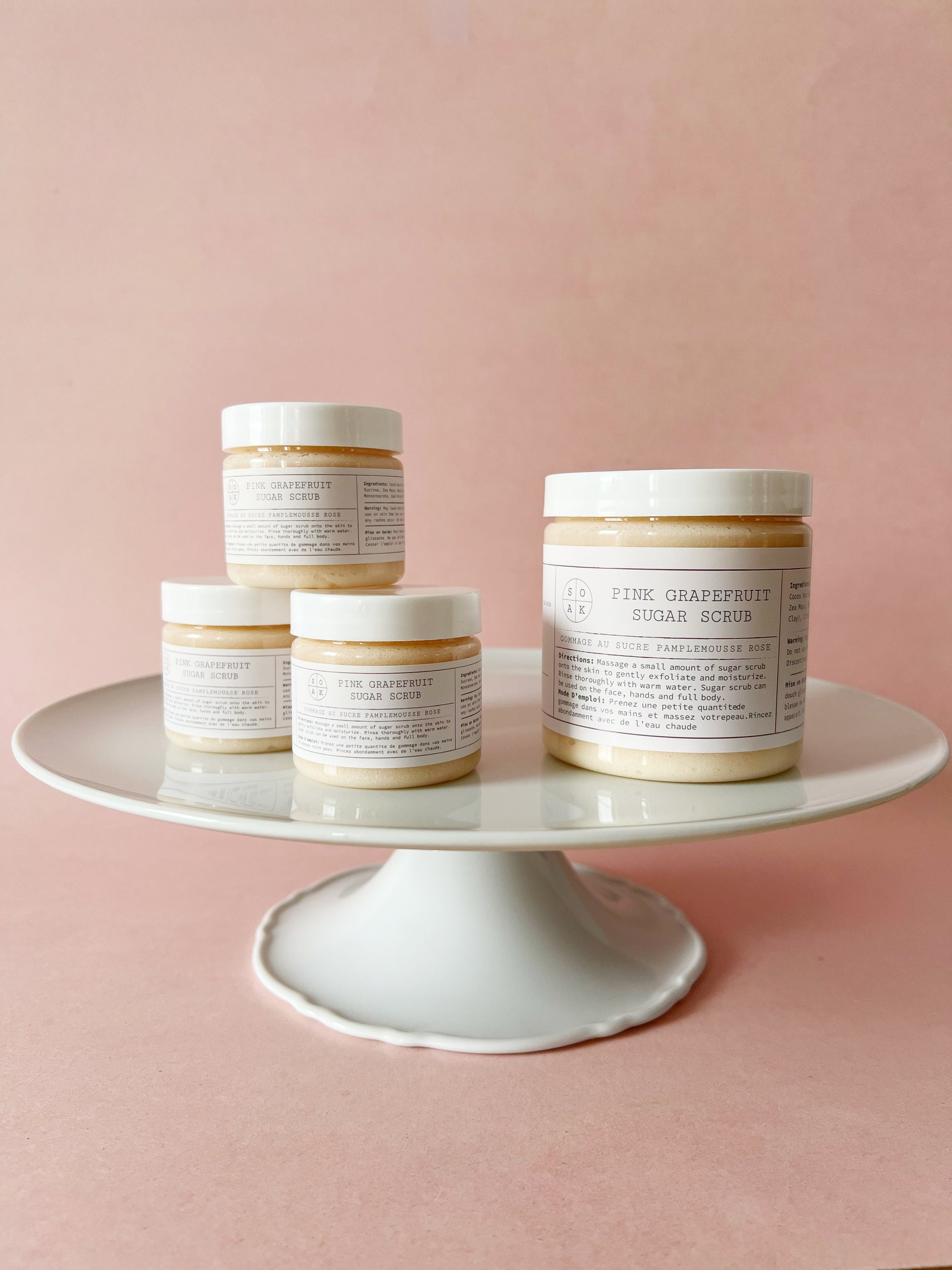 Pink Grapefruit Sugar Scrub by SOAK Bath Co Wholesale