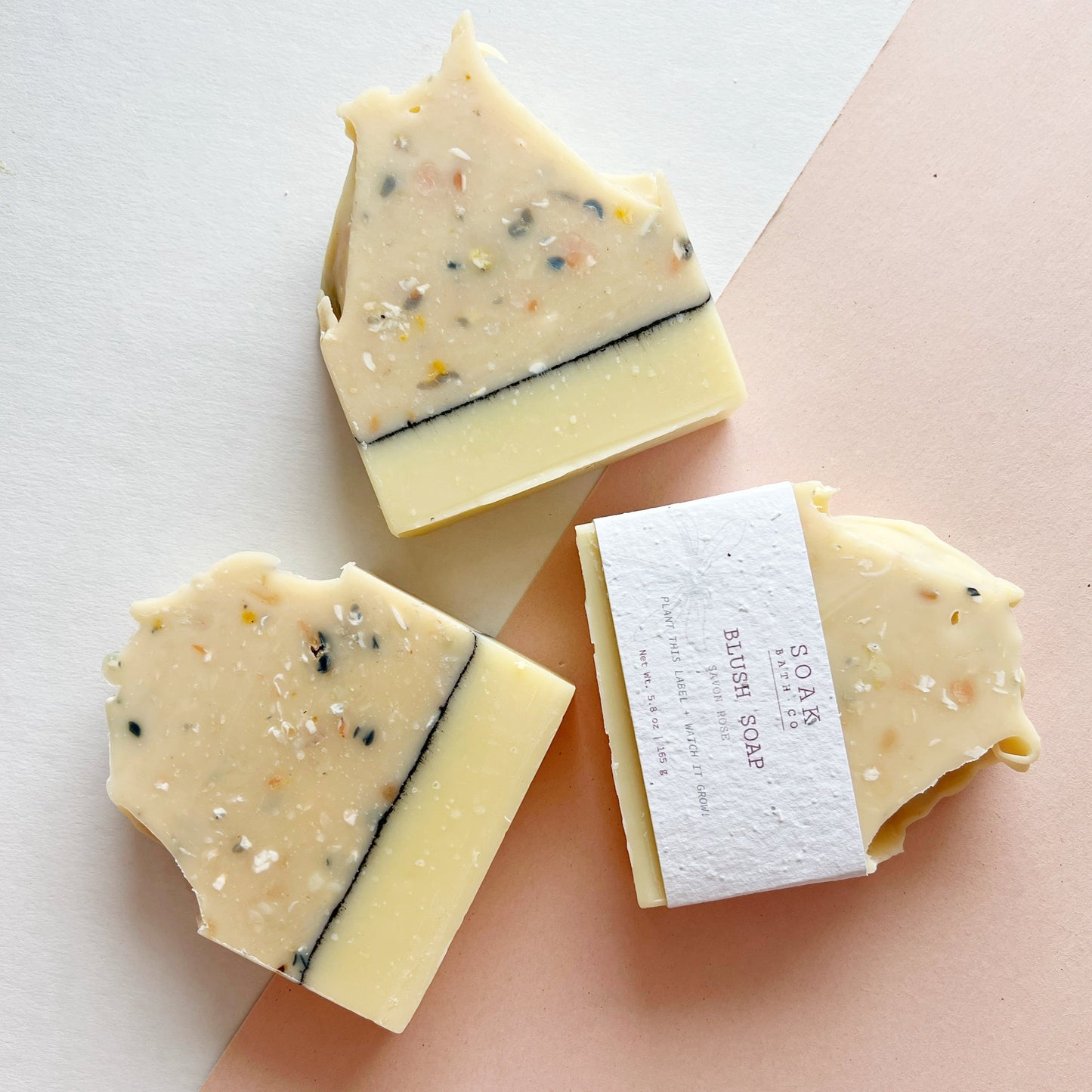 Blush Soap Bar by SOAK Bath Co Wholesale Valentine's Collection