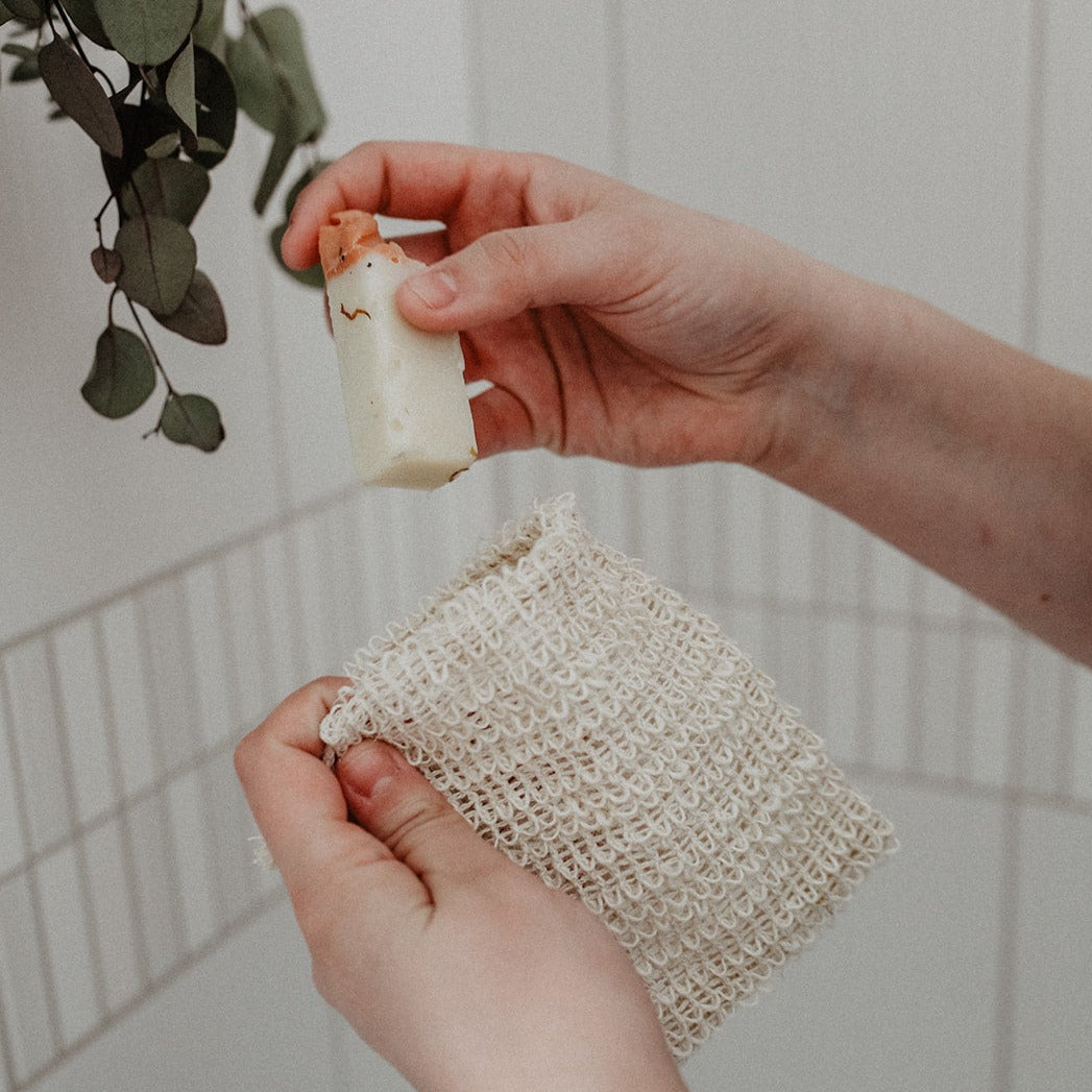 SOAK Bath Co Sisal Soap Saver Bag