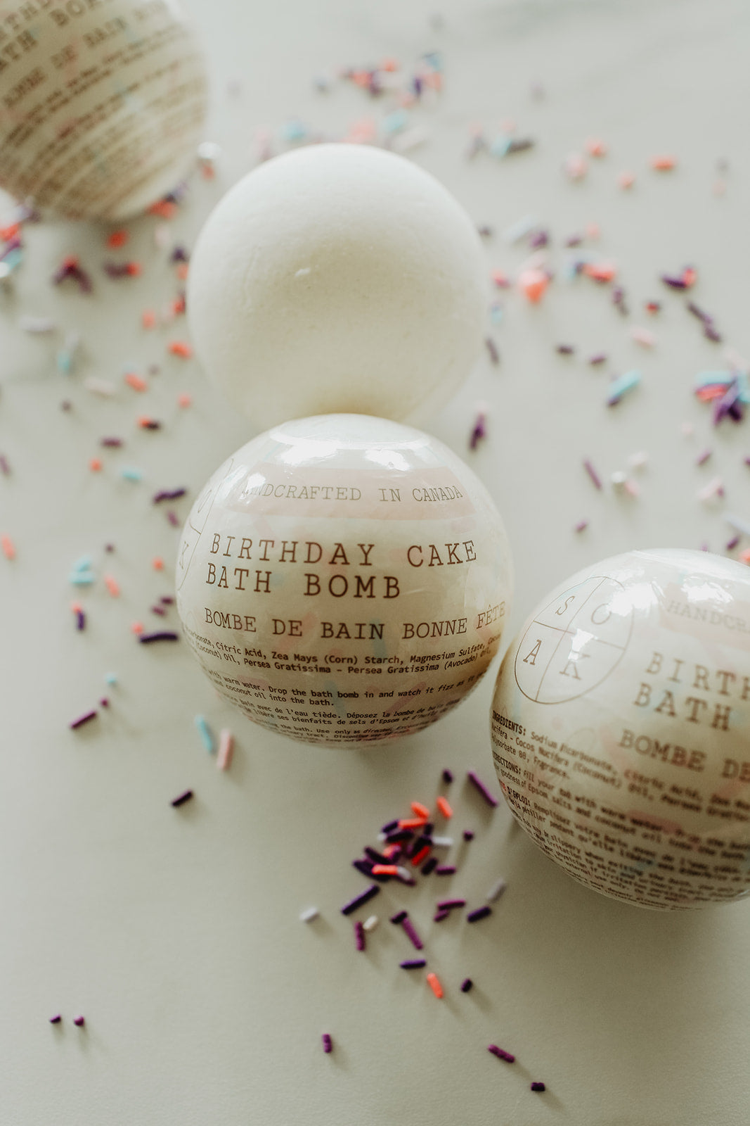 Birthday Cake Bath Bomb - Made in Canada