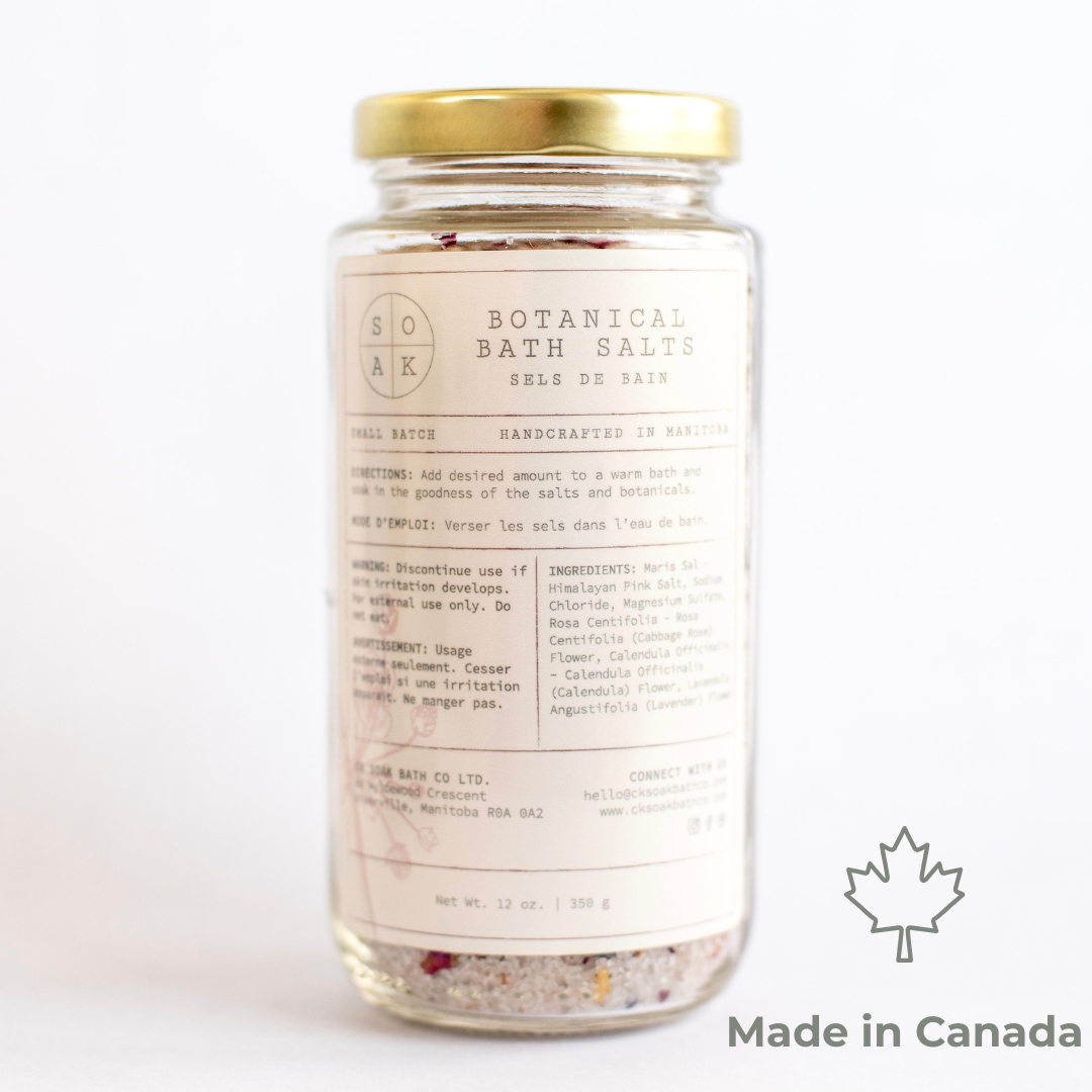 Botanical Bath Salts - Canadian Handmade