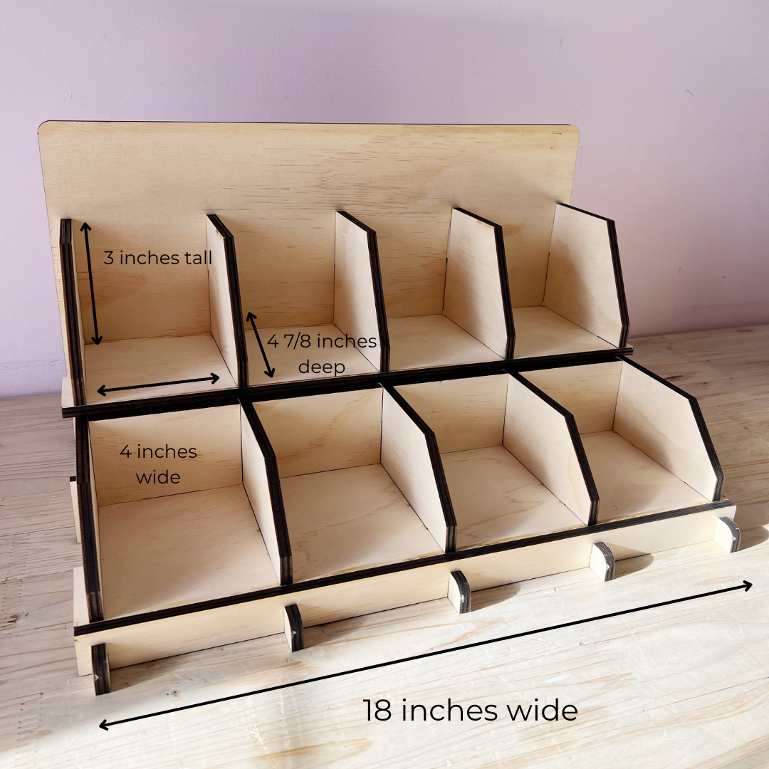 Mini Soap Display for Retail (8 SKU) – Unbranded