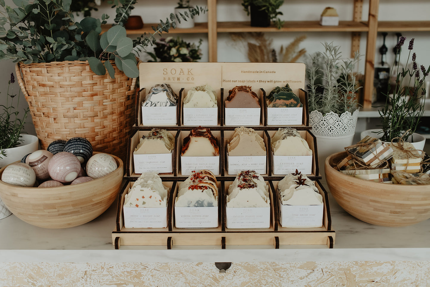 Soap Display for Retail (12 SKU) | SOAK Bath Co