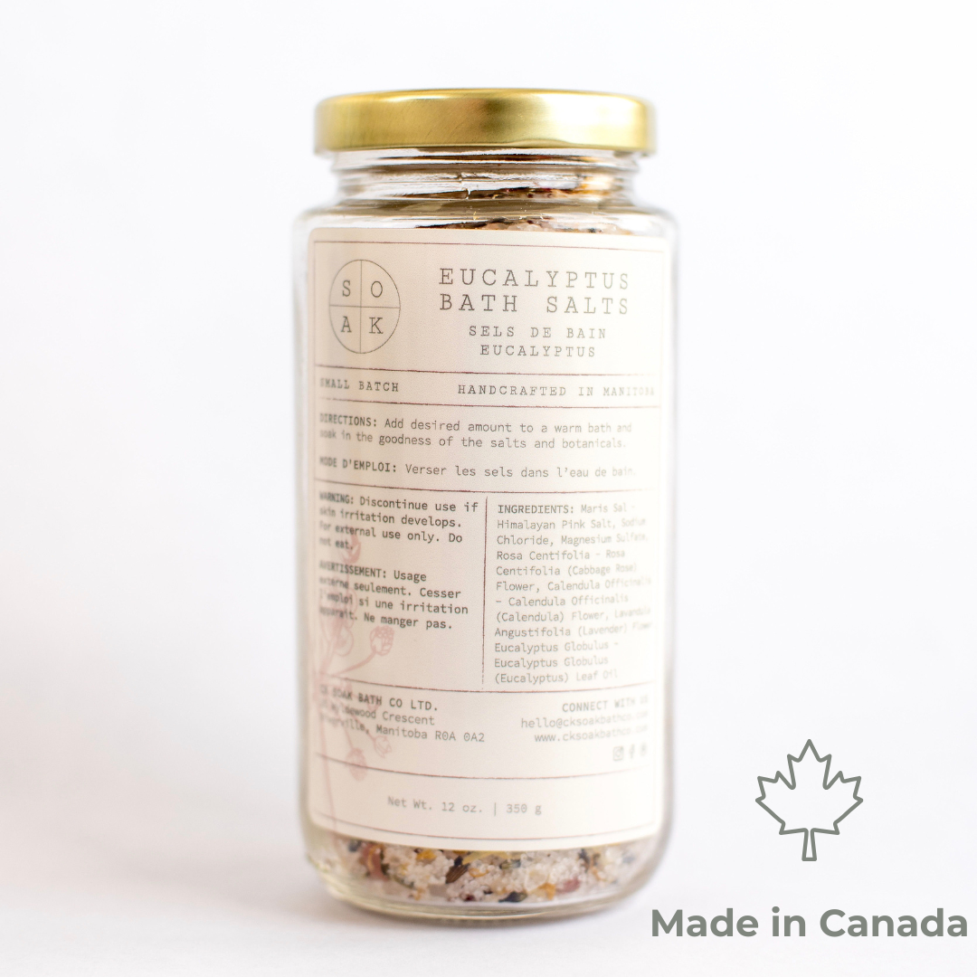 Eucalyptus Bath Salts - Canadian Handmade