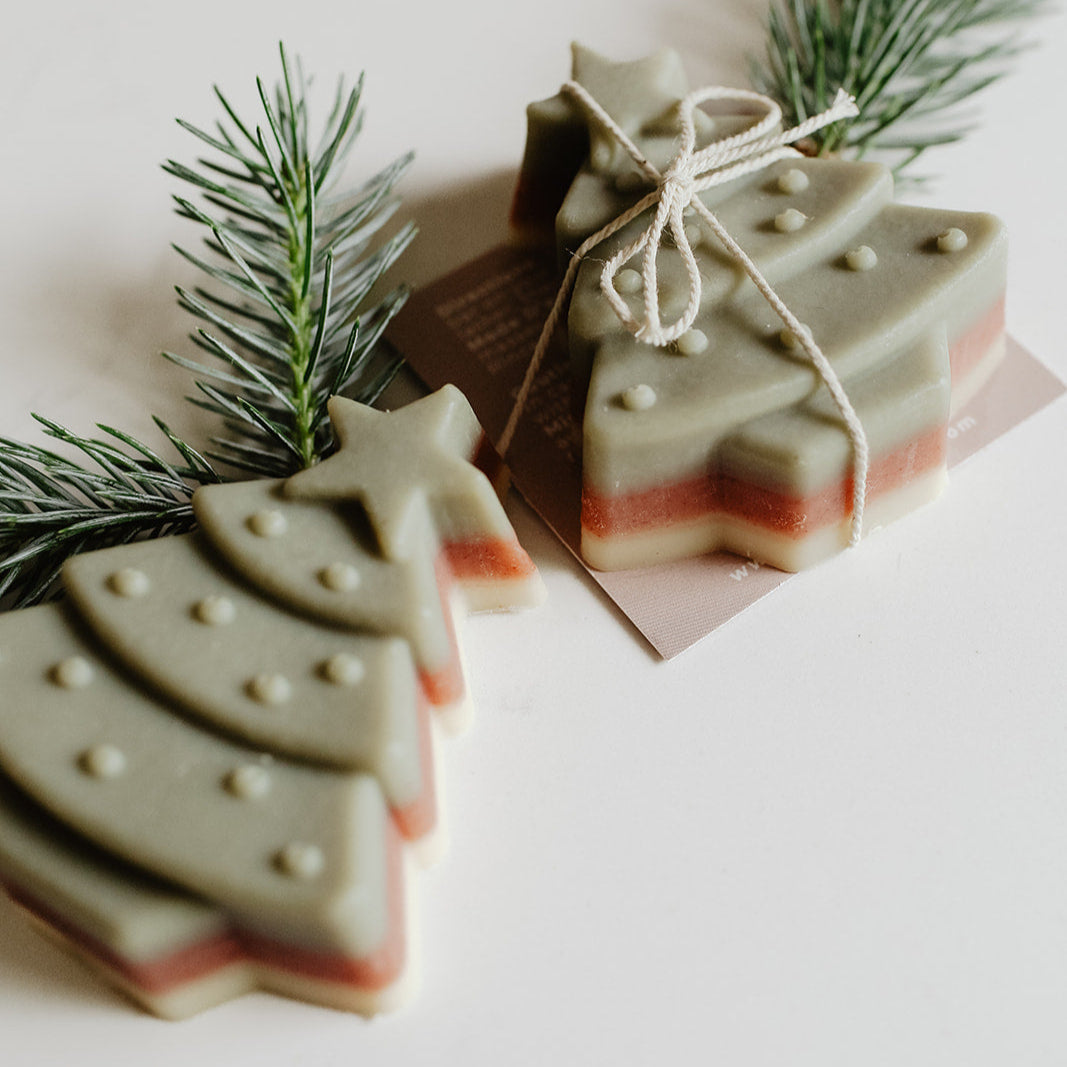 Evergreen Soap Bar by SOAK Bath Co Wholesale, Holiday Collection, Christmas Collection by SOAK Bath Co 