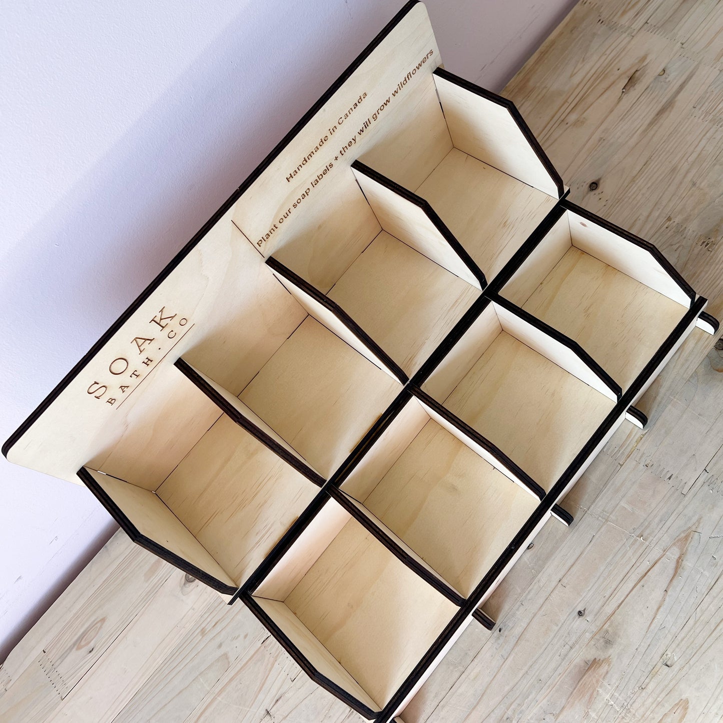 Mini Soap Display for Retail (8 SKU) – SOAK Bath Co Branded