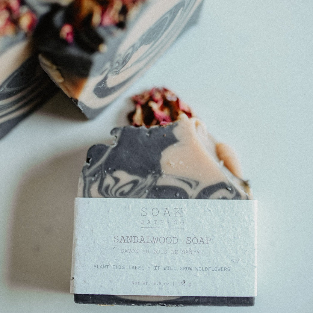 Sandalwood Soap Bar by SOAK Bath Co Wholesale