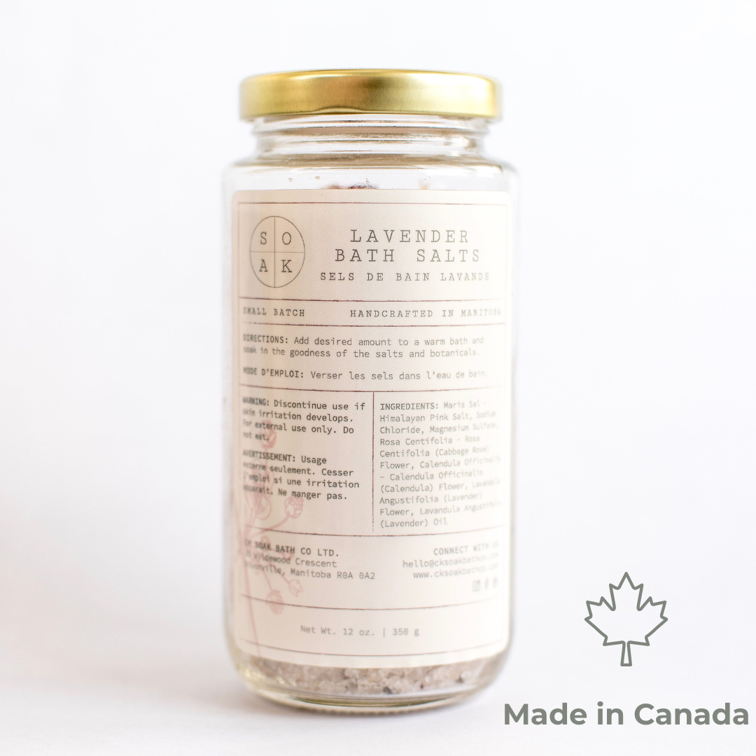 Lavender Bath Salts - Canadian Handmade