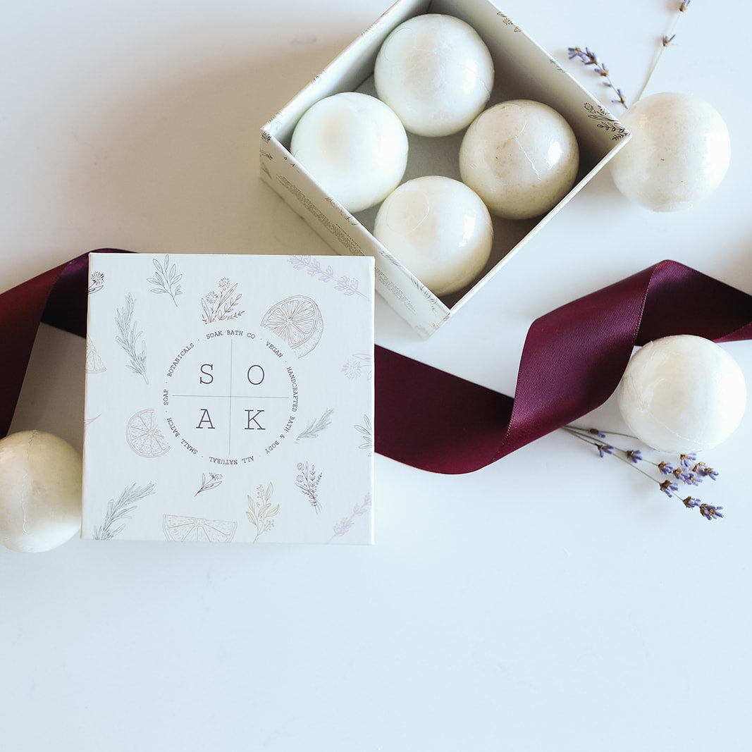 Mini Bath Bomb Gift Box by SOAK bath Co 