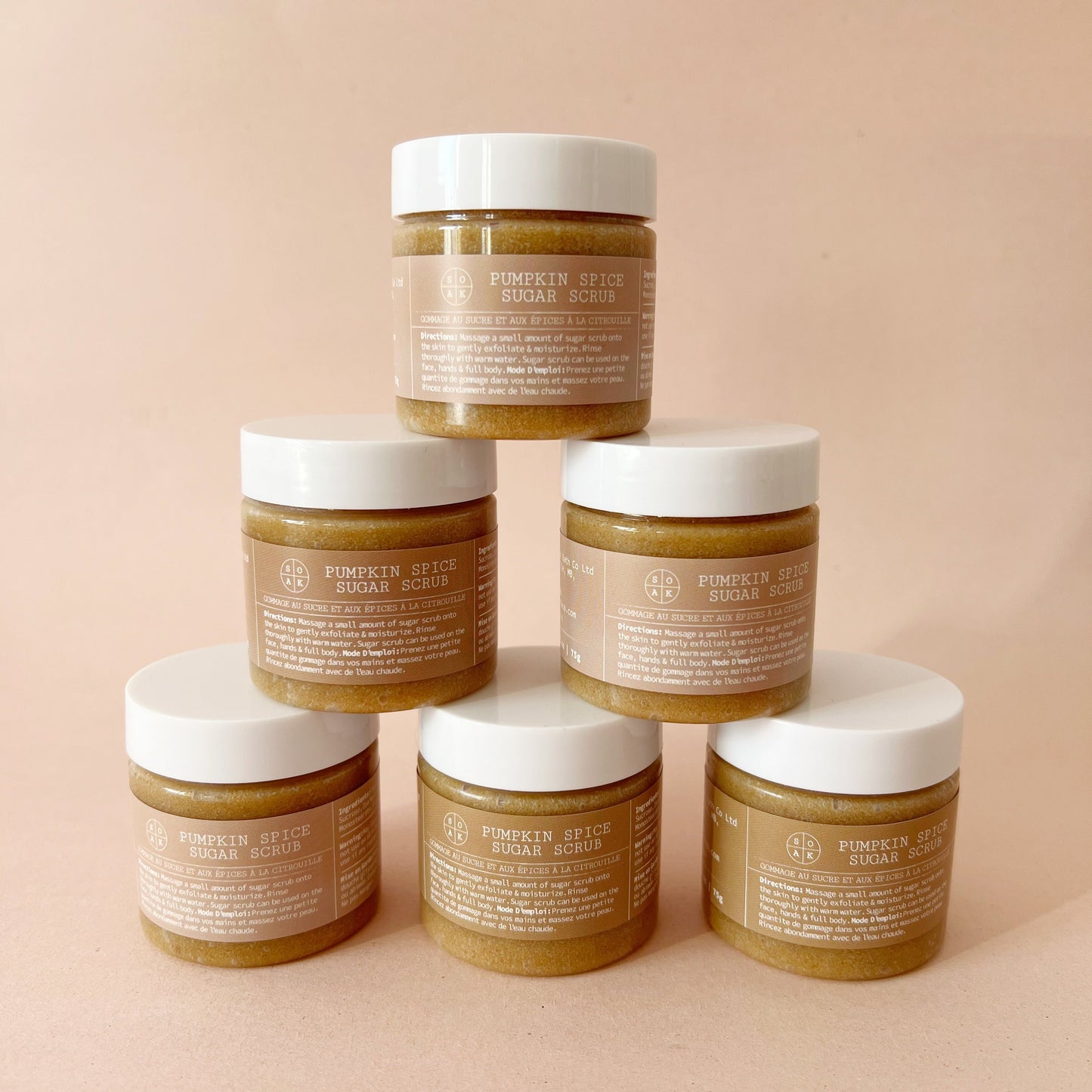 Mini Pumpkin SPice Sugar Scrub by SOAK Bath Co Wholesale