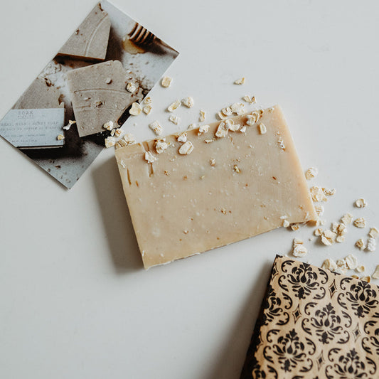 Oatmeal, Milk + Honey Soap Sample