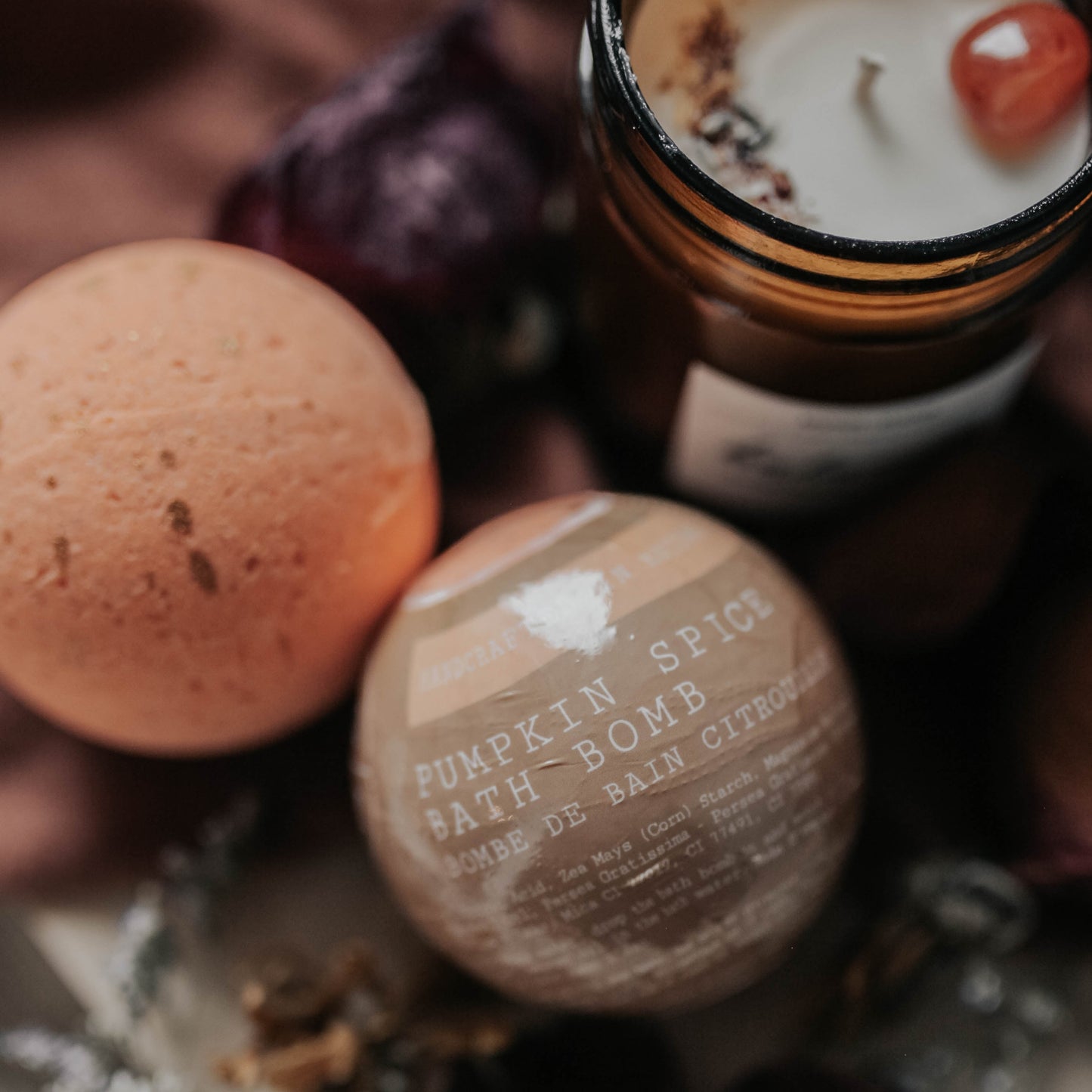 Pumpkin Spice Bath Bomb, fall collection soak bath co wholesale