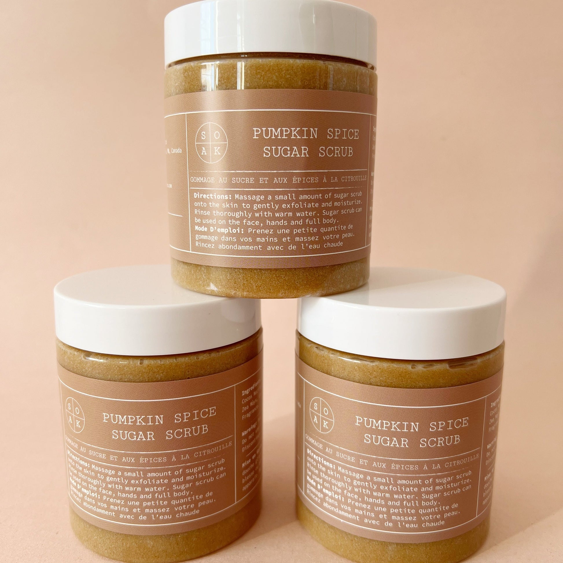 Pumpkin Spice Sugar Scrub by SOAK Bath Co 