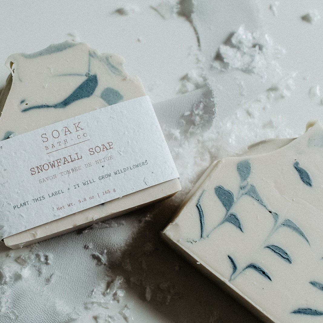 Snowfall Soap Bar by SOAK Bath Co Wholesale