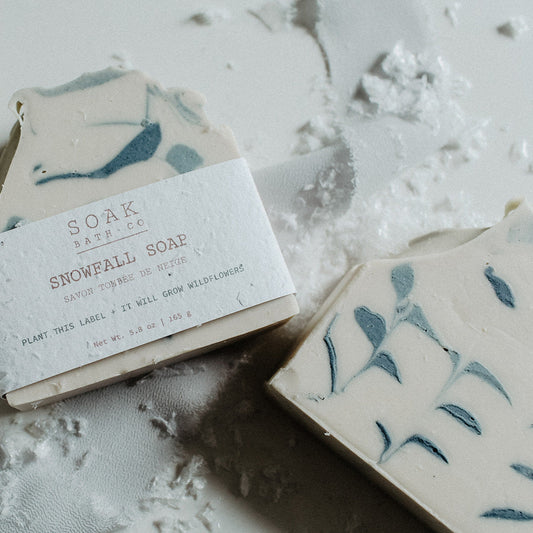 Snowfall Soap Bar by SOAK Bath Co Wholesale