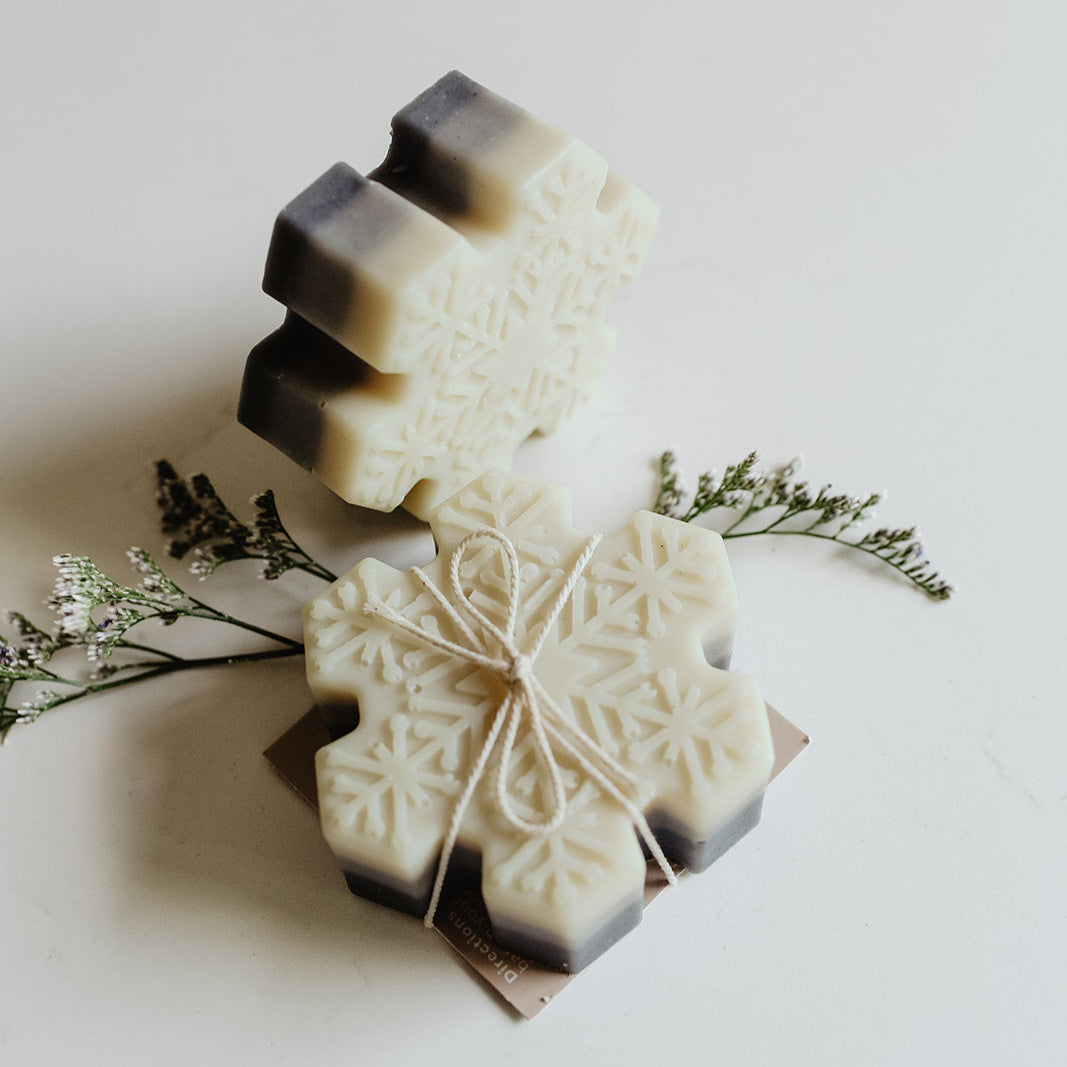 Snowflake Soap Bar by SOAK Bath Co, Holiday Collection, Christmas Collection by SOAK Bath Co Wholesale