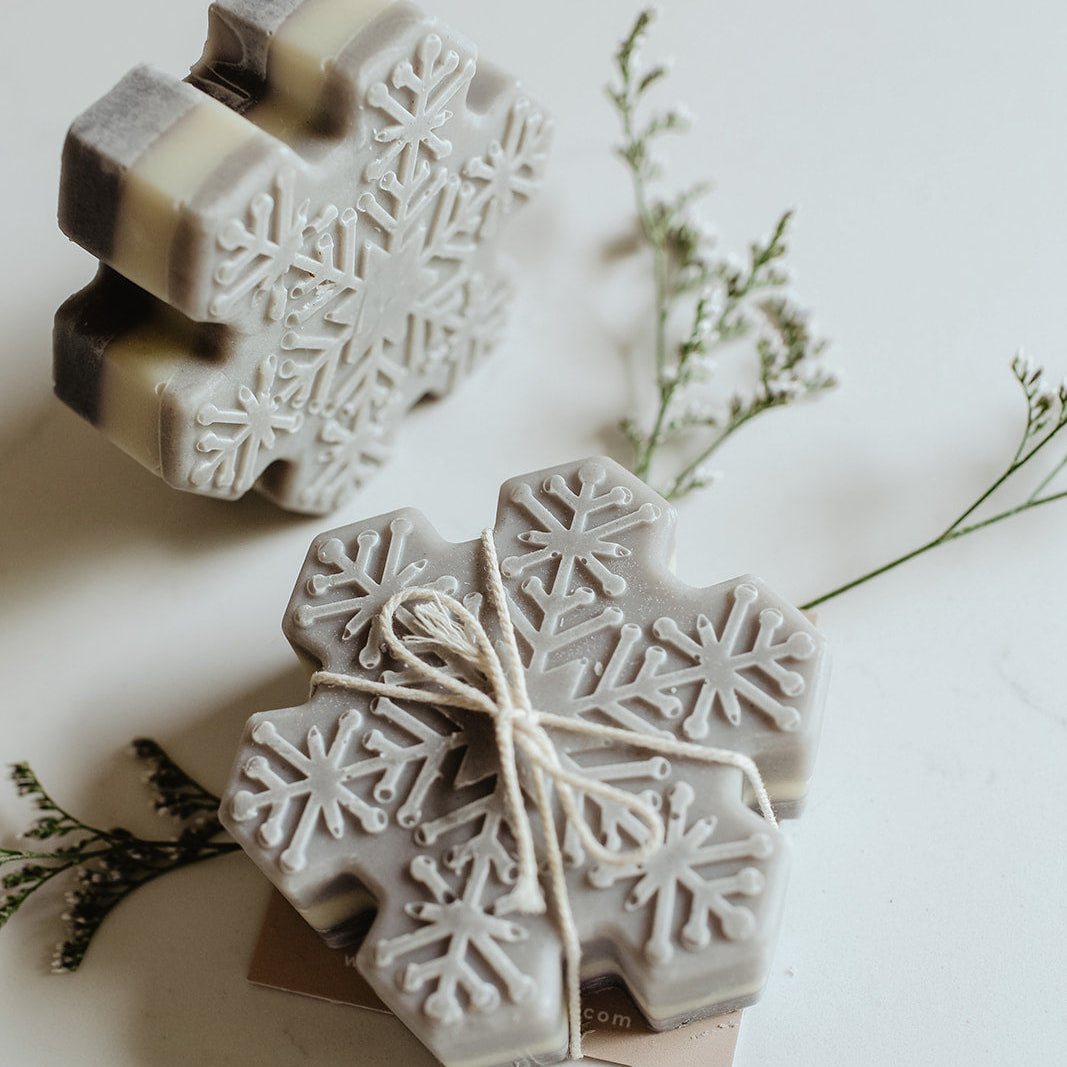 Snowflake Soap Bar by SOAK Bath Co, Holiday Collection, Christmas Collection by SOAK Bath Co Wholesale