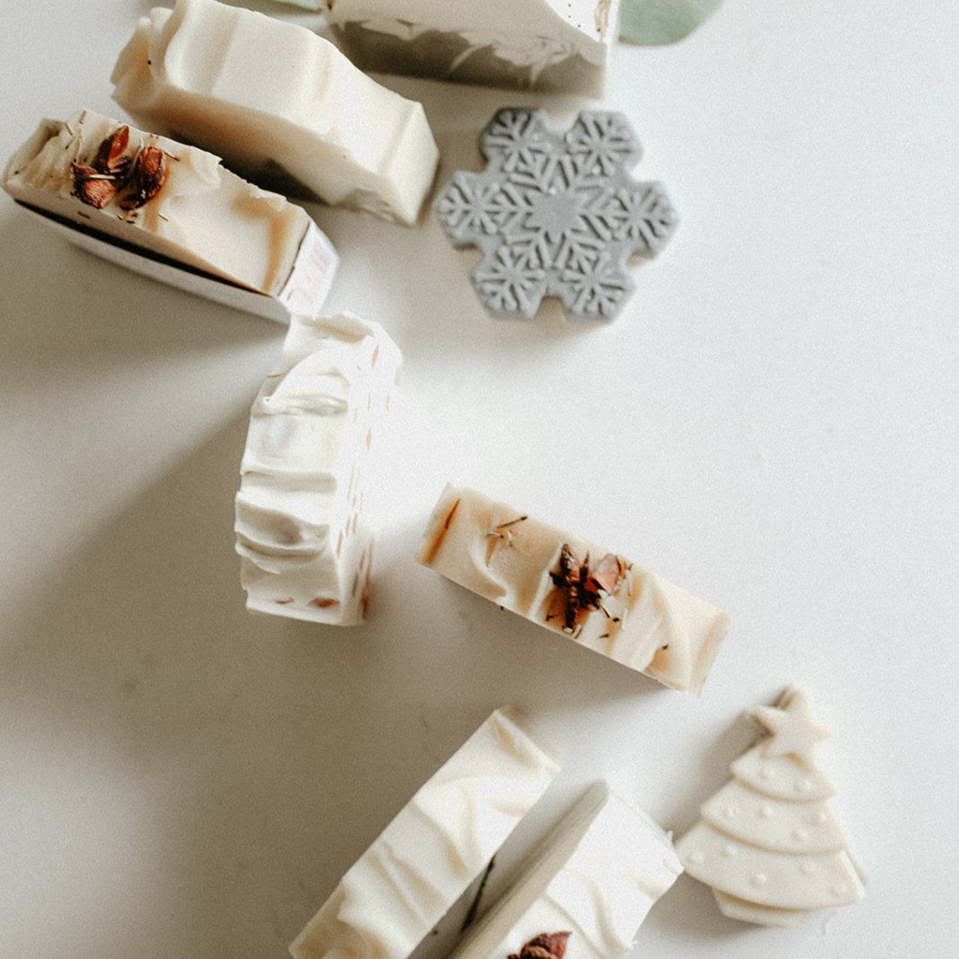 Snowflake Soap Stacks in HOliday Collection