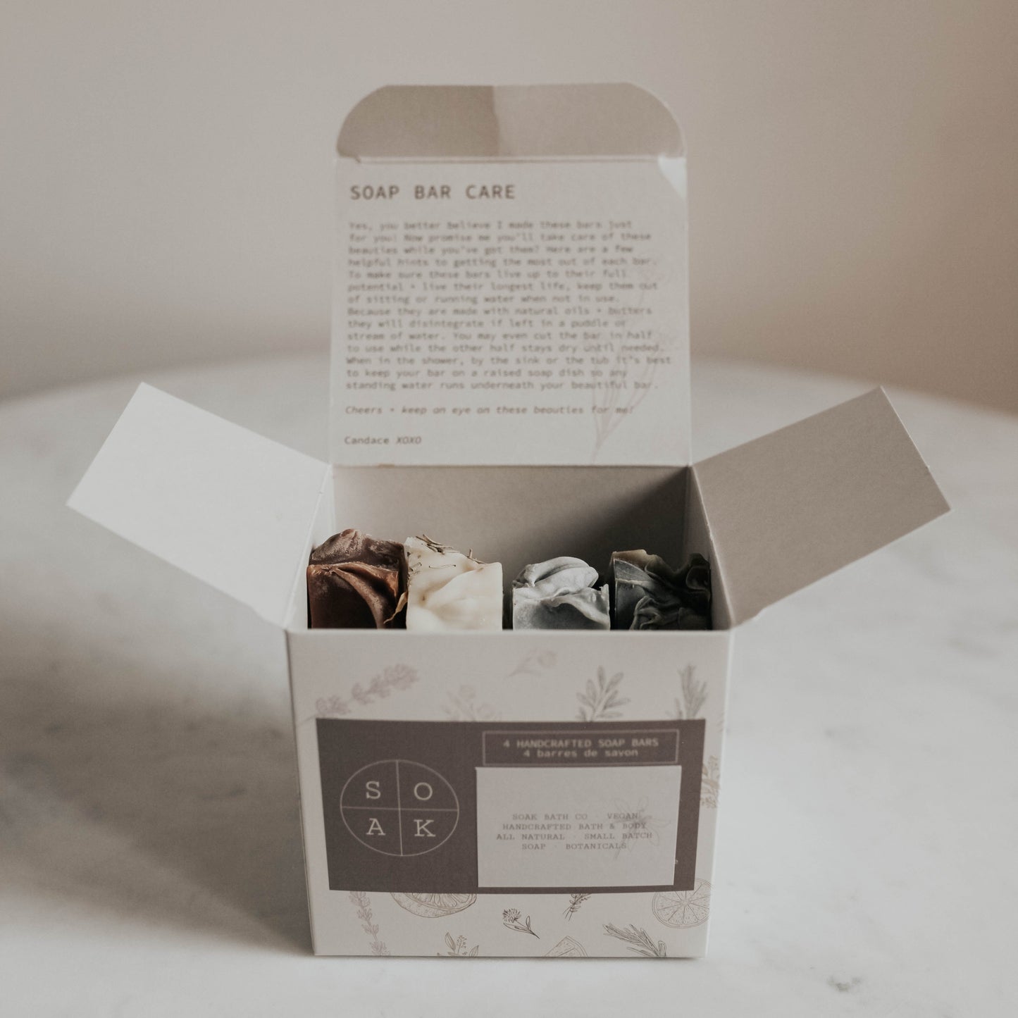 TOP 4 bestsellers by SOAK Bath Co in a gift box