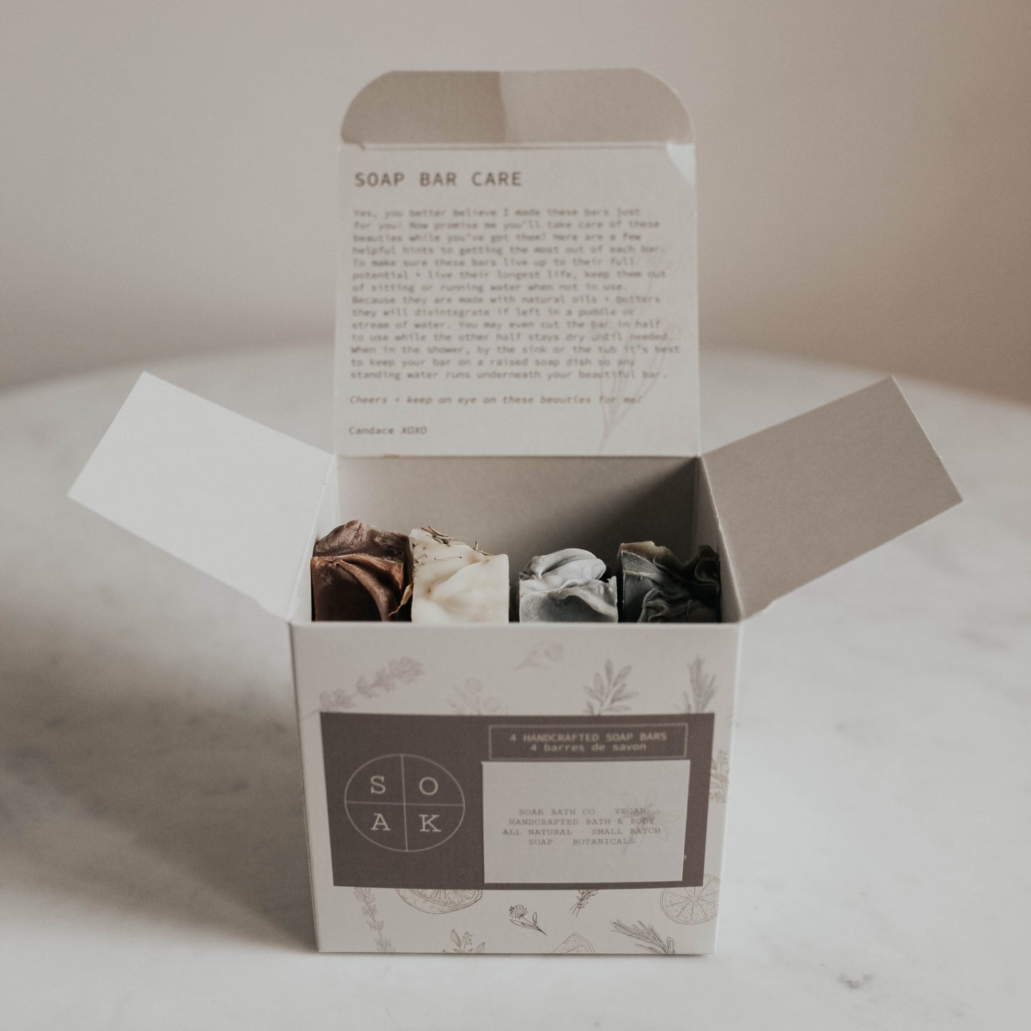 Top 4 bestsellers in a gift box by SOAK Bath Co 