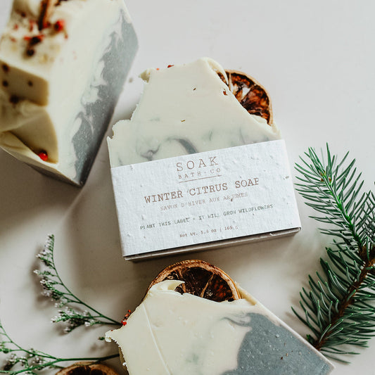 Winter Citrus Soap Bar by SOAK Bath Co Wholesale