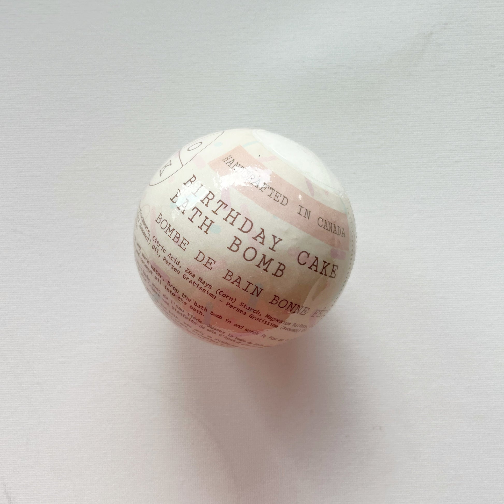 birthday cake bath bomb