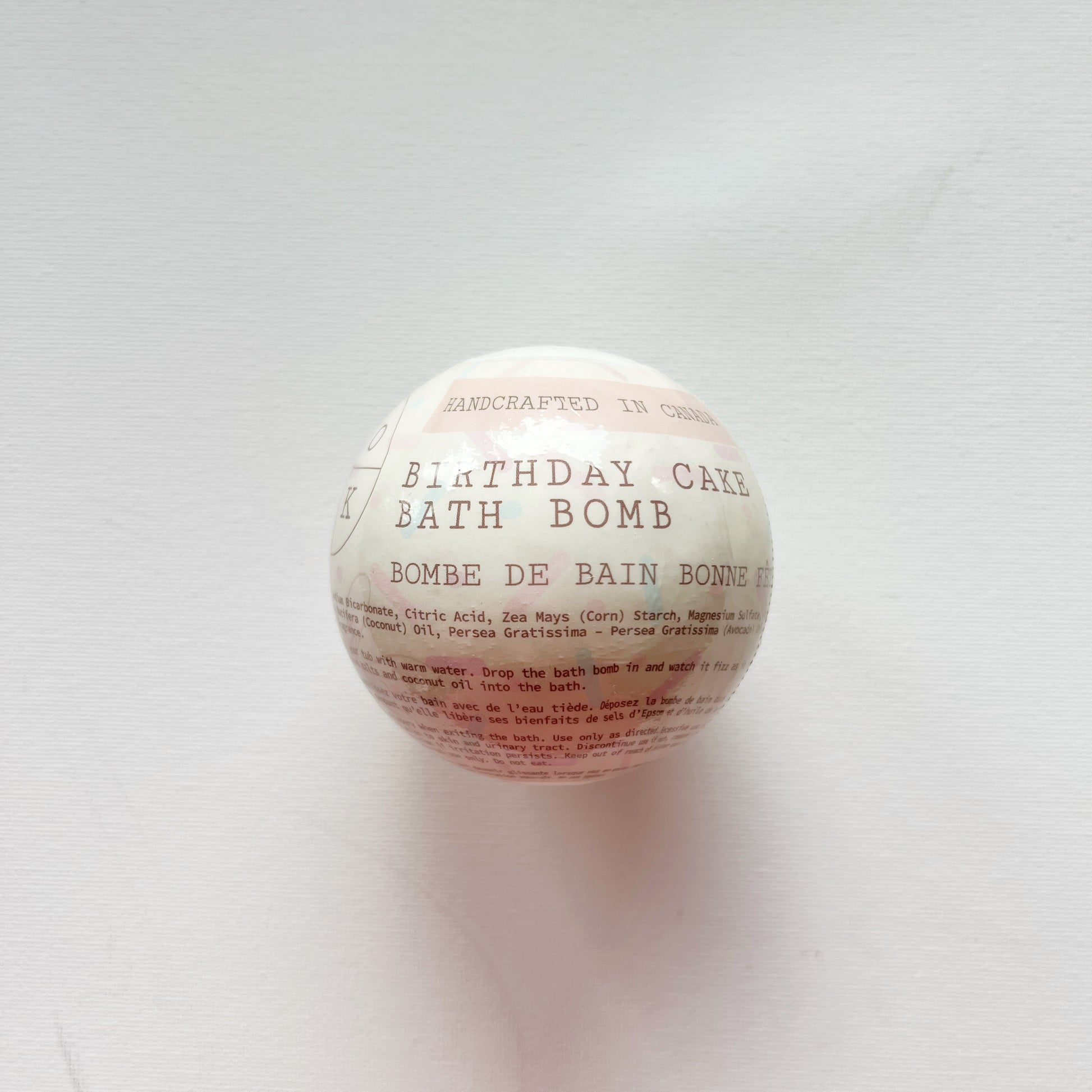 birthday cake bath bomb by soak bath co 