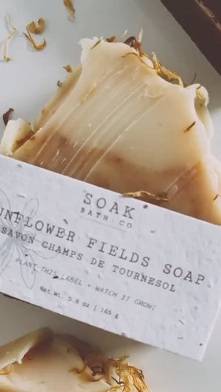 Sunflower Fields Soap Bars by SOAK bath Co