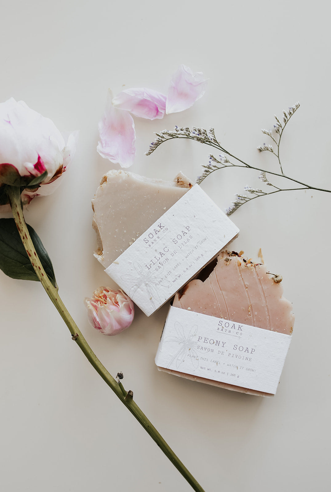 Peony Soap Bar: Spring Collection